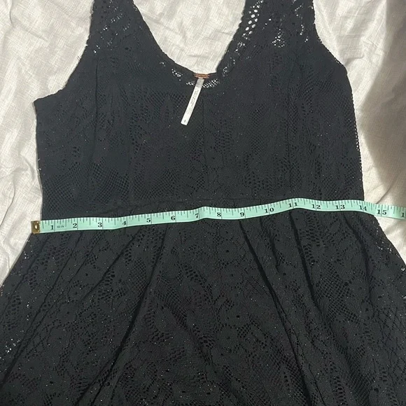 Free People Black ‘Salinas Foil’ Lace Dress - Picture 6 of 7